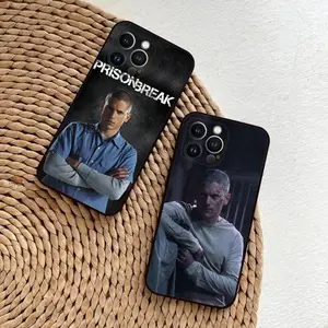 Prison Break TV Series Phone Case For iPhone 15,14,13,12,11,Plus,Pro Max,XS,X,XR,SE, Soft Silicone Black Cover