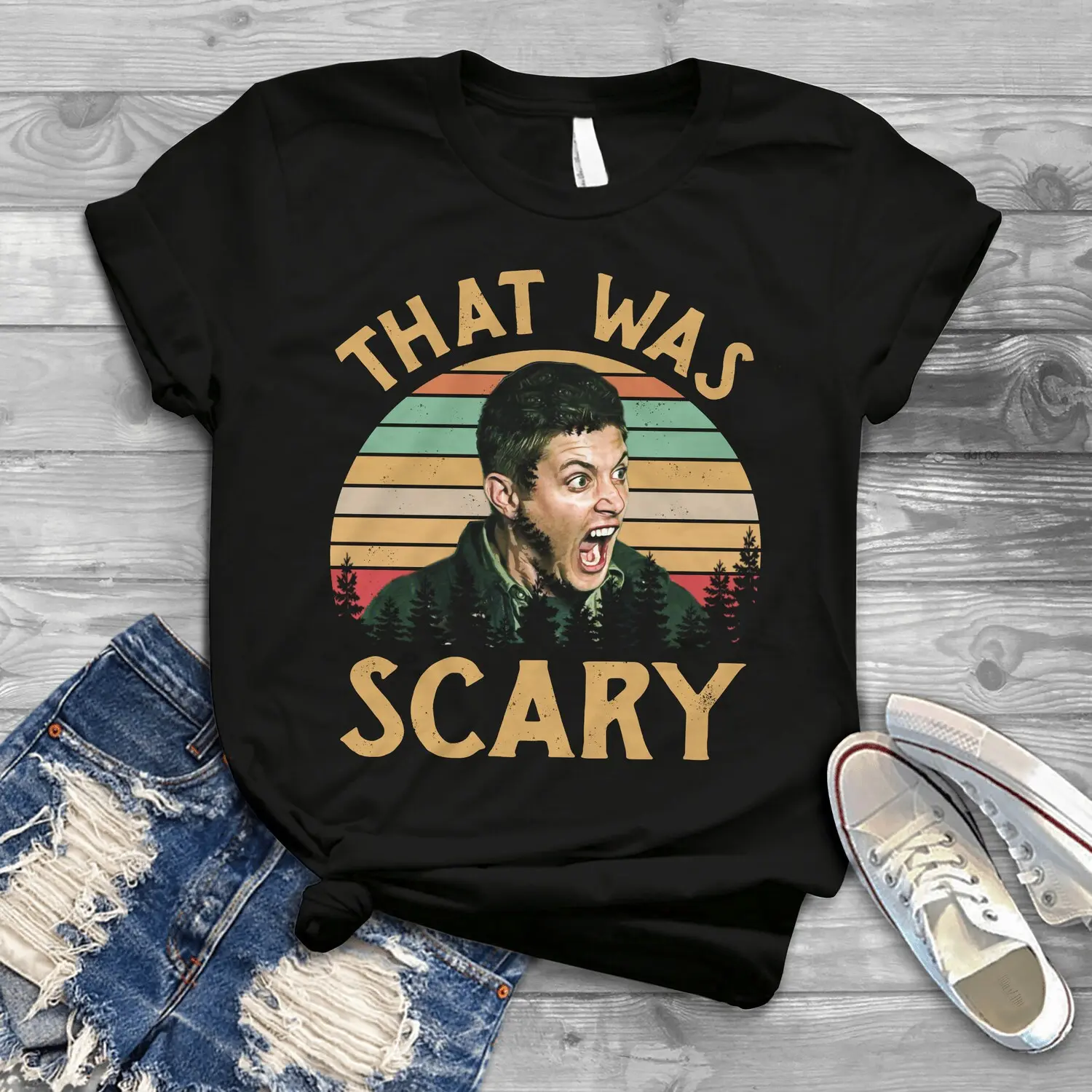Dean Winchester Supernatural That Was Scary Funny Vintage Shirt, Fashion Cotton, Full Colors, Full Sizes, For Men, For Women