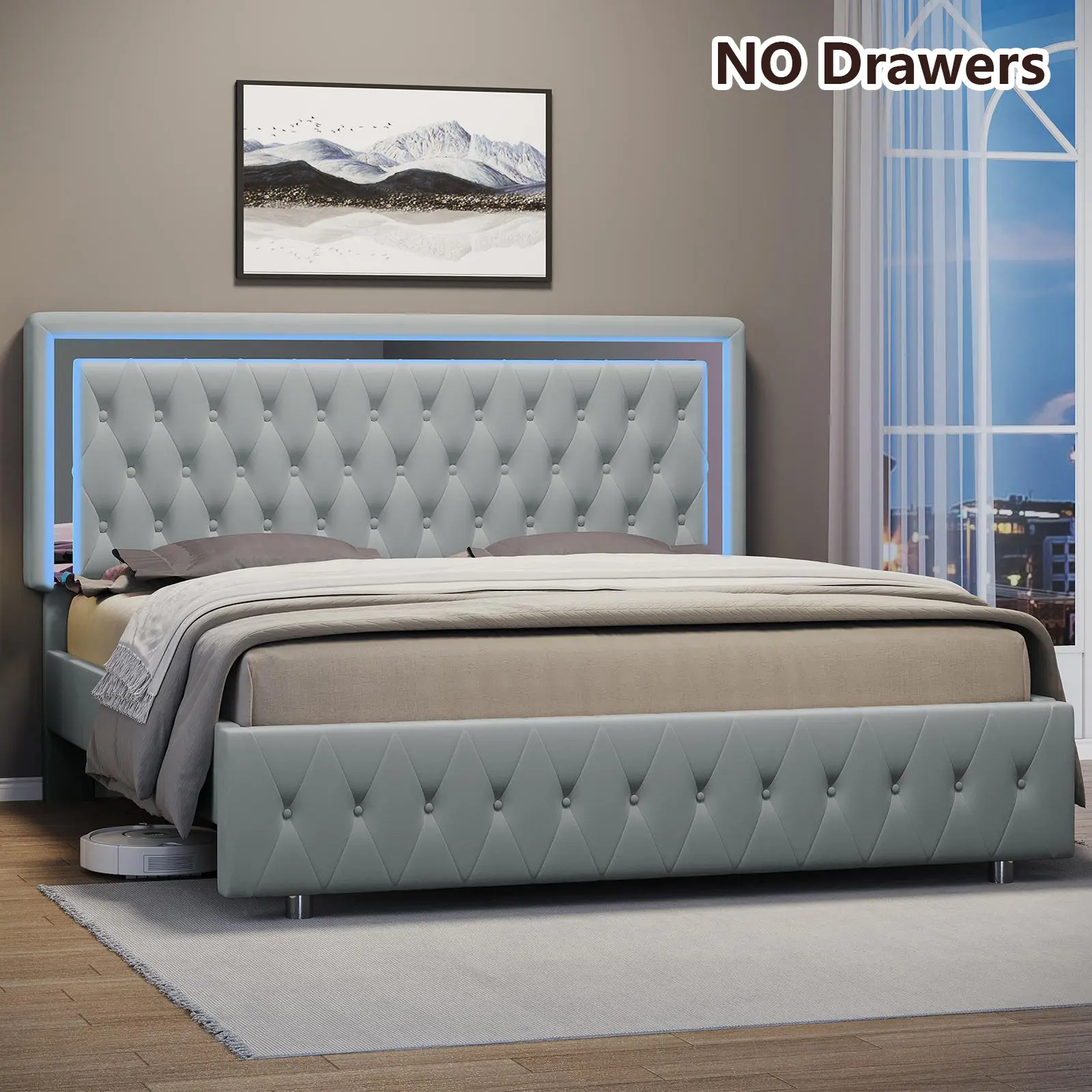 Light Grey with LED & USB