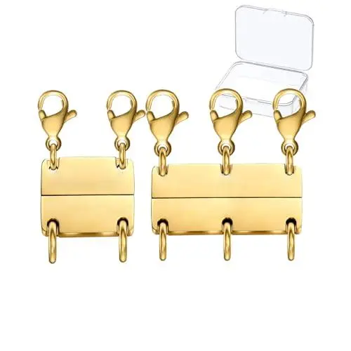 2 pcs gold + golden coloured