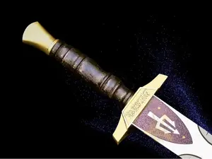 Handmade Riptide Anaklusmos Prop Percy Jackson Inspired Vintage Collectible Fantasy Cosplay Display Gift for Him