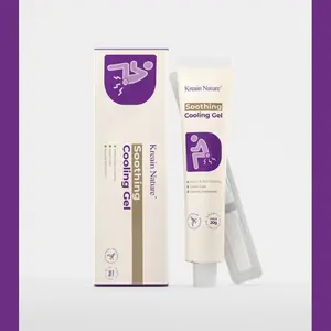 Kreain Nature 4 Hemorrhoid Gel Carthamus Seed Scutellaria Baicalensis Extract Carboxymethylcellulose Purple Daisy Apply to the Skin Used for Eliminating Hemorrhoids #Summervibes