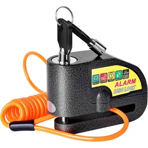 Disc  Lock,  Locks Anti-  Wheel Disc Lock  110dB  Sound with 5ft Reminder   and Carry Pouch for Motorbike  Scooter