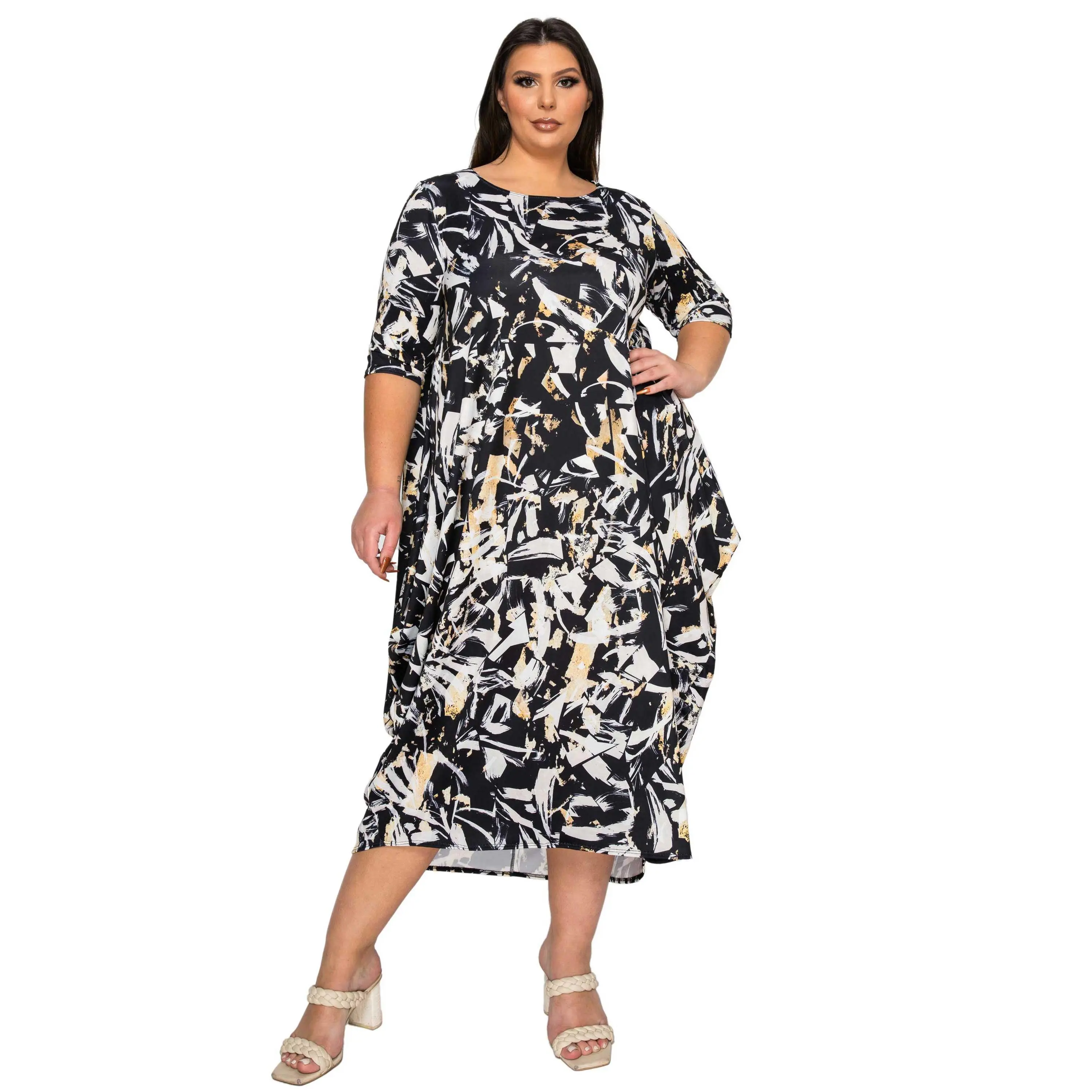 Brielle Bubble Hem Pocket Dress