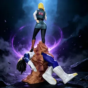 Statue model DBZ animation real-life statue collection gifts-rock battle scene sculpture, home decoration, birthday gifts for boyfriends and children