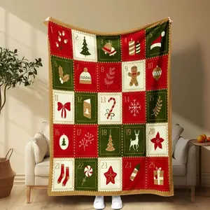 New Christmas Blanket Christmas Themed Blanket, Soft Comfortable Throw Blanket, Warm Napping Blanket for Home Office Travel Camping, Bedroom Accessories - Customer Favorite