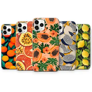 Exotic Fruit Phone Art Tropical Fruit Cover for iPhone 16 Pro Max, 15 Plus, 14, 13, 12, 11, XS