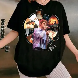 Alex Warren Graphic Tee, Tour Photo Collage Shirt, Vintage Music Artist Top, Unisex Streetwear, Fan Merch Gift CXH