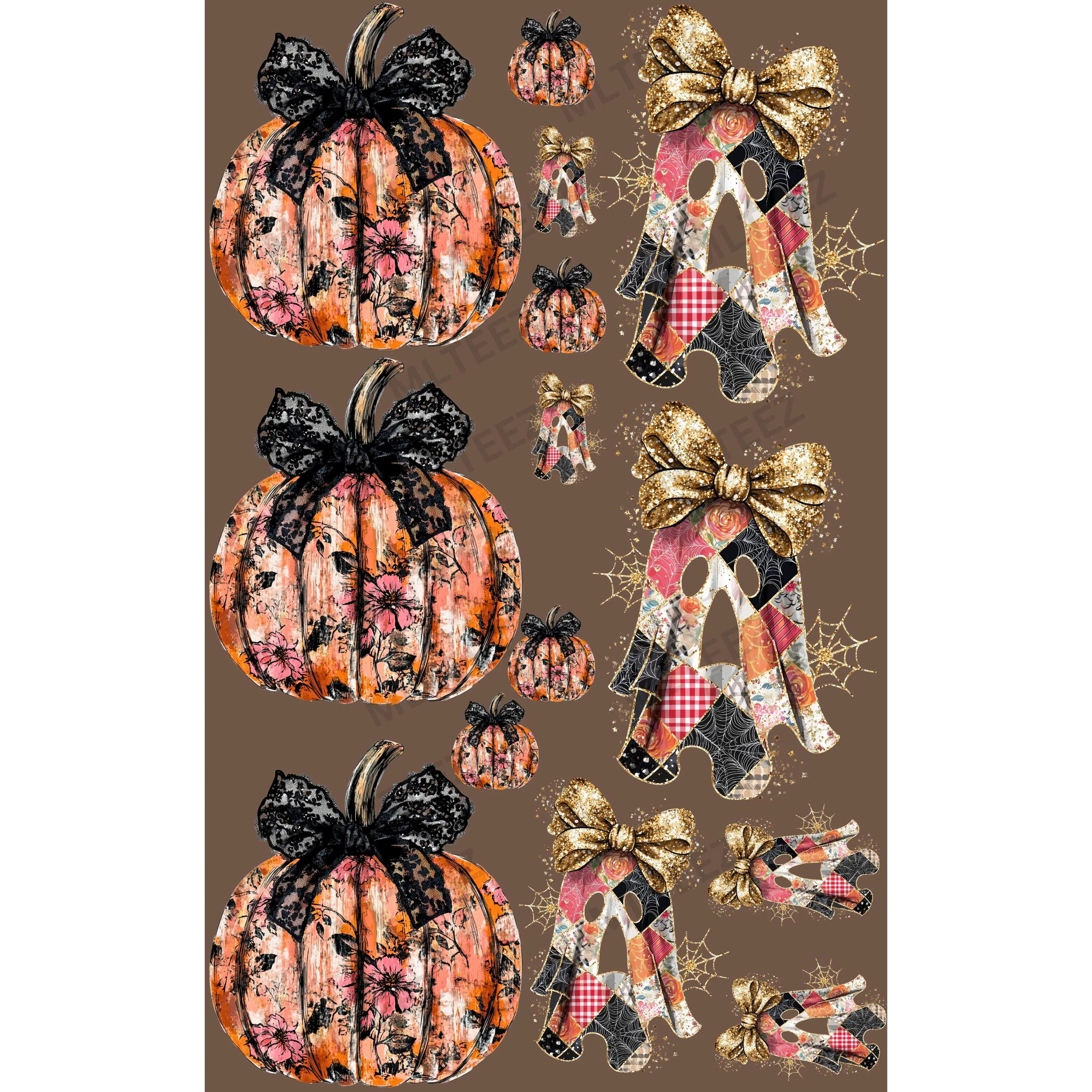 FALL (2) PREMADE GANGSHEET  - 22X36  DTF TRANSFERS - DIRECT TO FILM