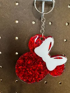 Large Minnie Keychain