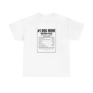 #1 Dog Mom Unisex Heavy Cotton Tee