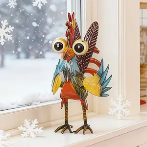 Garden Strange Bird Statues, Outdoor Animal Sculpture,Small Garden Strange Bird Decoration, Metal Strange Bird Statues, Lawn Ornaments, Ornament for Backyard Patio Lawn Decoration