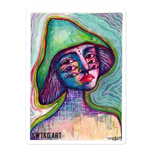 Mushroom Cap Sticker