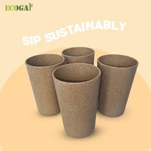 Eco Friendly Glasses- Set of 4 |Bamboo Fiber and Rice Husk