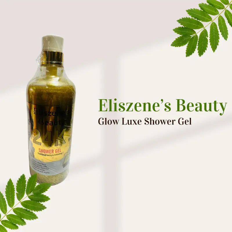 Eliszene’s Beauty 24K Glow Luxe Shower Gel – Super Brightening & Exfoliating (1000mL)