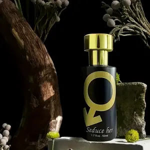 Strong men’s fragrance — black eau de cologne spray for men | Perfume with pheromones | Suitable for everyday use | A bold, masculine scent | Enhances confidence and attraction; black perfume—his gift