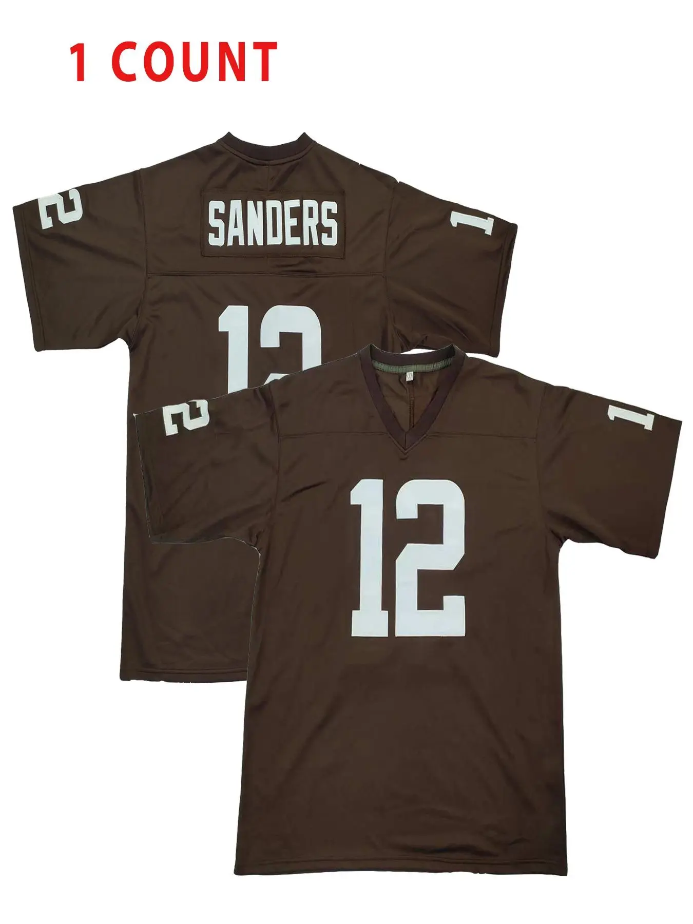 Men's Number 12 Embroidery American Football Jersey Shirts, Loose Casual Breathable Quick Drying Football Top, Men's Sportswear for Outdoor Activities, Sport Outdoor Clothes