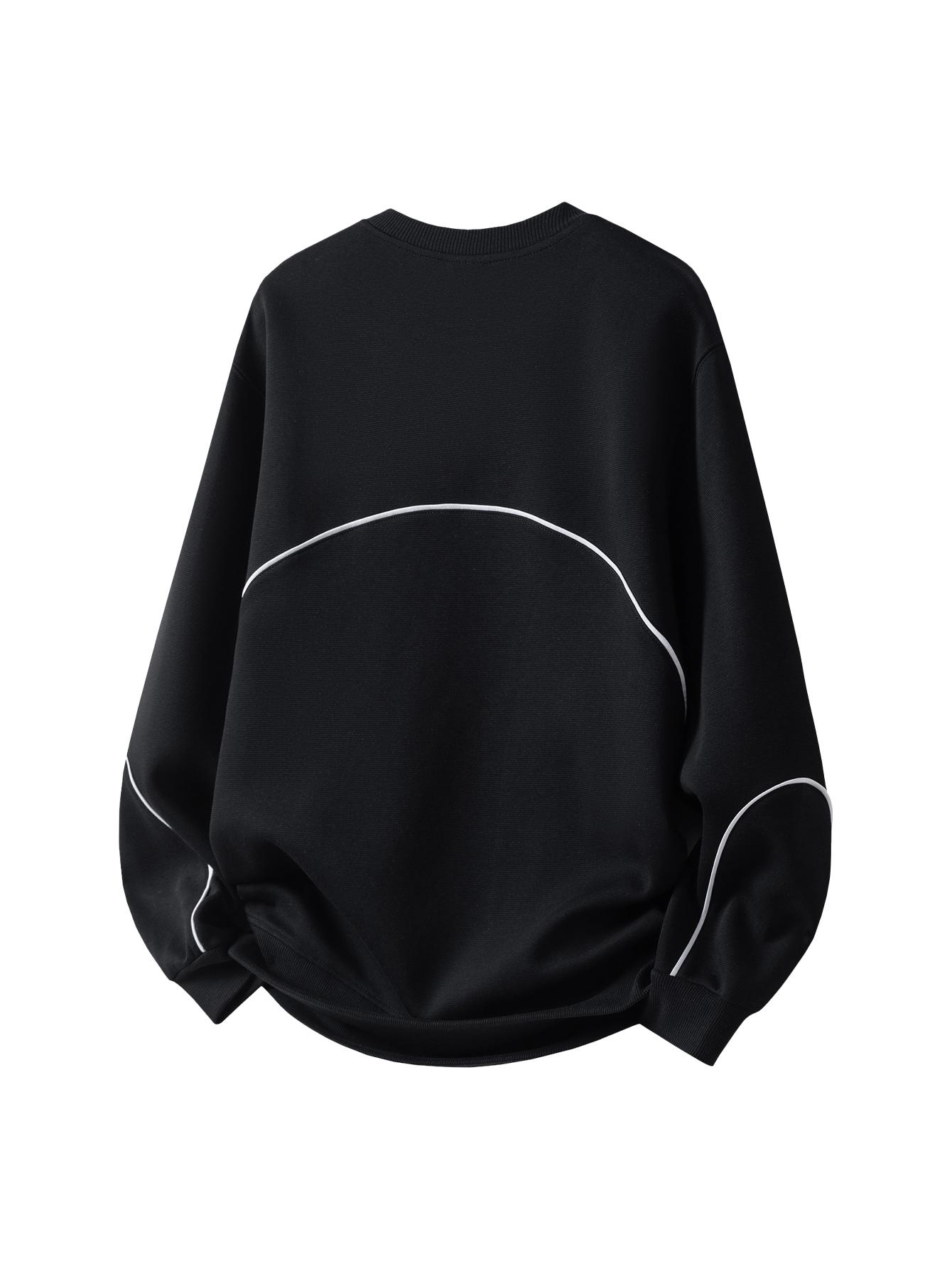 CCCMAI Men's Regular Fit Plain Sweatshirt Crew Neck Long Sleeve Top Street Fashion Style Loose Casual Solid Color Pullover Suitable for Spring and Fall Fashionable Menswear