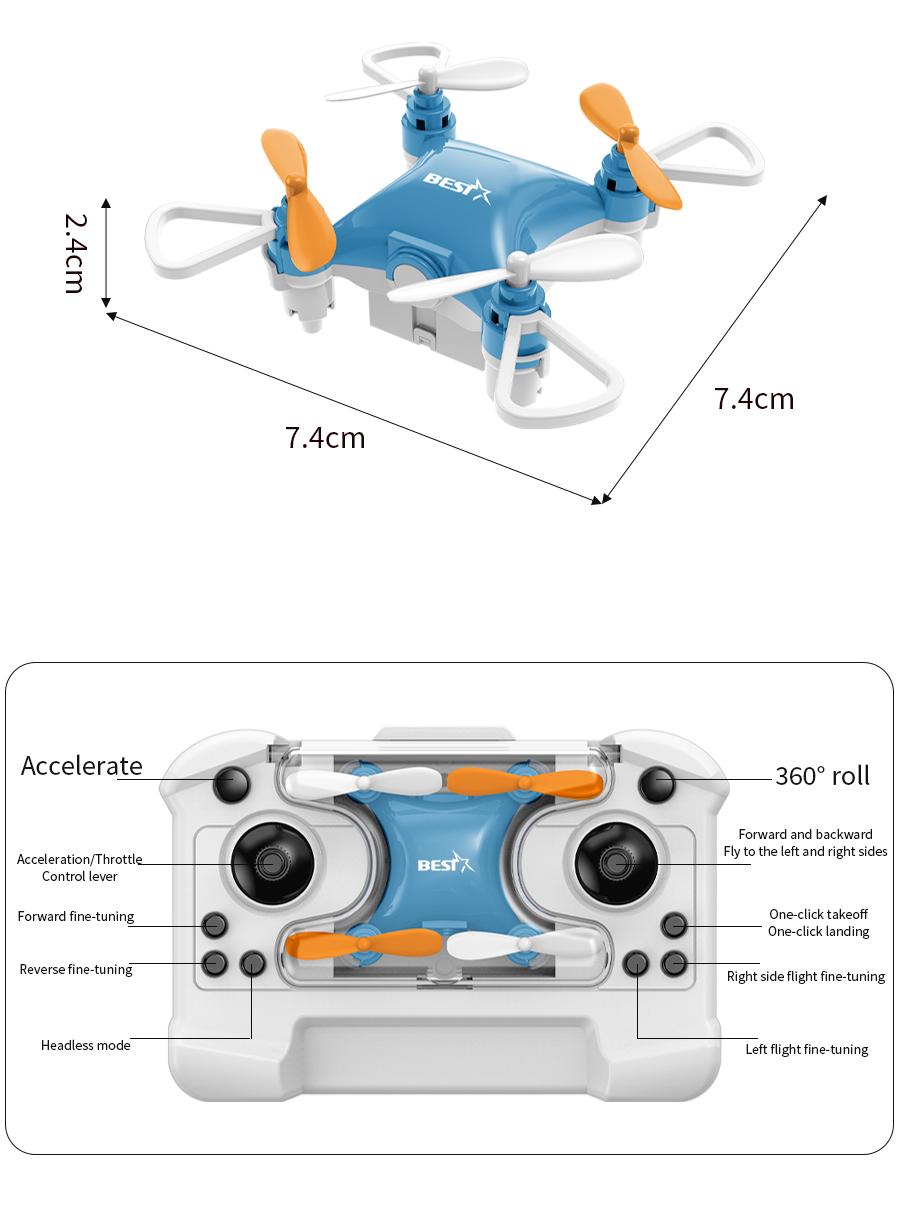 New upgraded version Drone Mini Remote Control Aircraft New 360° dazzling flip Children's Toy Micro Aircraft Fixed Height Quadcopter Electronic flying toys Children's gifts Cameras Controller