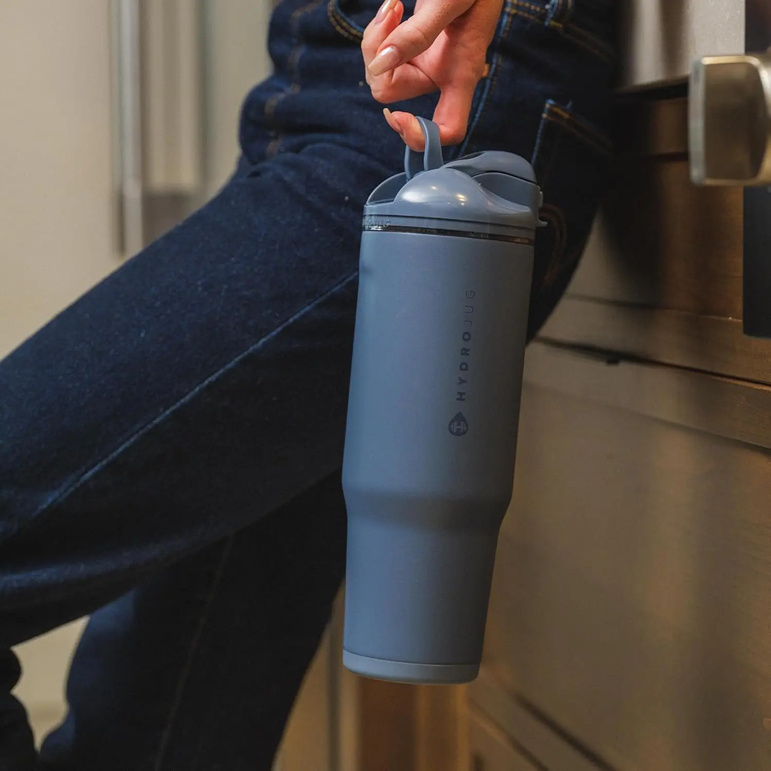 HydroJug Ease2o Insulated Water Bottle, Straw & Chug Lid, Cascade