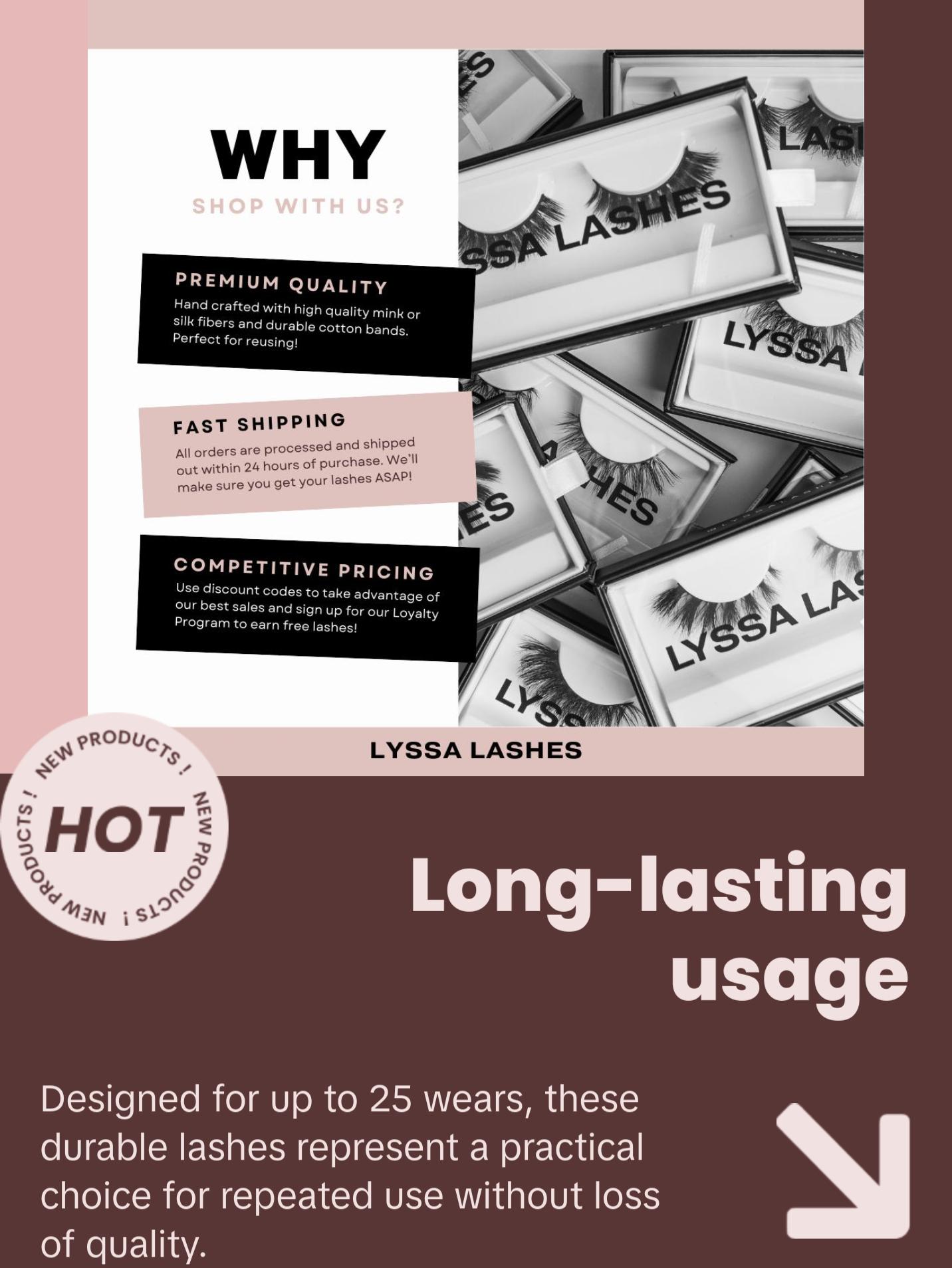 Lyss | 3D Mink Strip Lashes