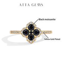 Black Moissanite Yellow Color