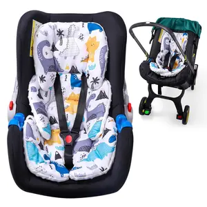 THE Infant Car Seat Insert, 2-in-1 Reversible Baby Car Seat Cushion, Carseat Head & Body Support for Newborn, Soft Stroller Cushion Insert for Bouncer, Swing, Baby Registry Seach