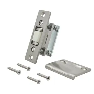 Nuk3y Heavy Duty Adjustable Solid Brass Roller Catch w/Full Lip Strike