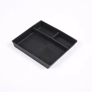 For Tesla Model 3 2023+ Model Y 2025+ TPE Black Car Center Console Armrest Storage Box Organizer Interior Ccr Accessories