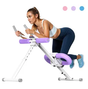 Foldable Ab Workout with Monitor,Adjustable Foldable Abdominal Toner at Home Gym,Knee Protection, Abdominal Trainer for Stomach Workout with LCD Monitor trainer machine