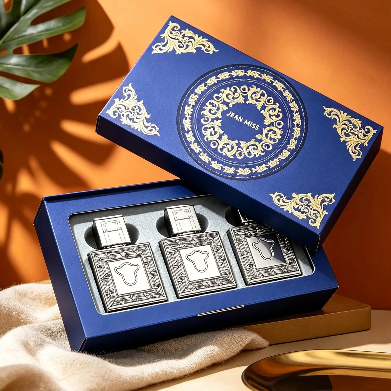 Floral Perfume Gift Set,Sweet coconut, juicy pear and mellow coffee mixed with orange blossom, 72h lasting aroma. Luxury packaging for holidays, birthdays and romantic dates.
