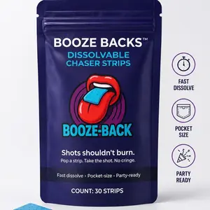Booze Backs Dissolvable Strips - Vitamins & Minerals - Fast Dissolving Formula