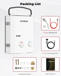 No More Cold Showers Outdoors  Instant Hot Water anywhere for Camping & RV | Camplux Portable Propane Water Heater