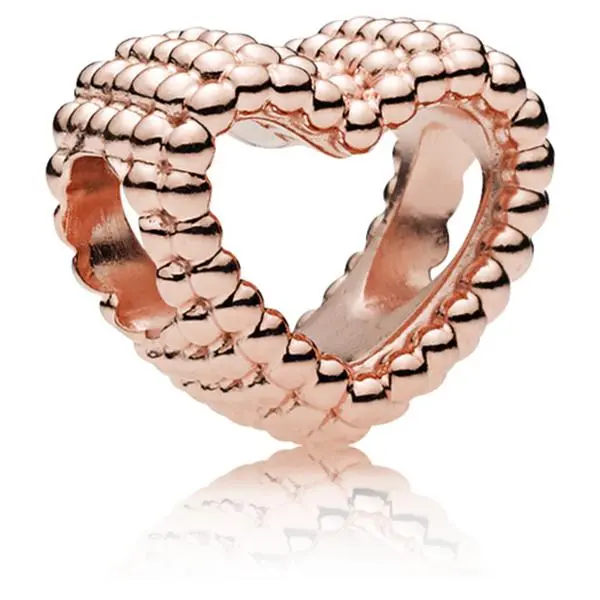 PANDORA Beaded Open Heart Charm - 787516 PANDORA Beaded Open Heart Charm - 787516