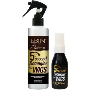 Ebin New York 5-Second Wig Detangler, Silky Haircare Product with Oil-Infused, Moisturizing, Anti-Frizz Formula