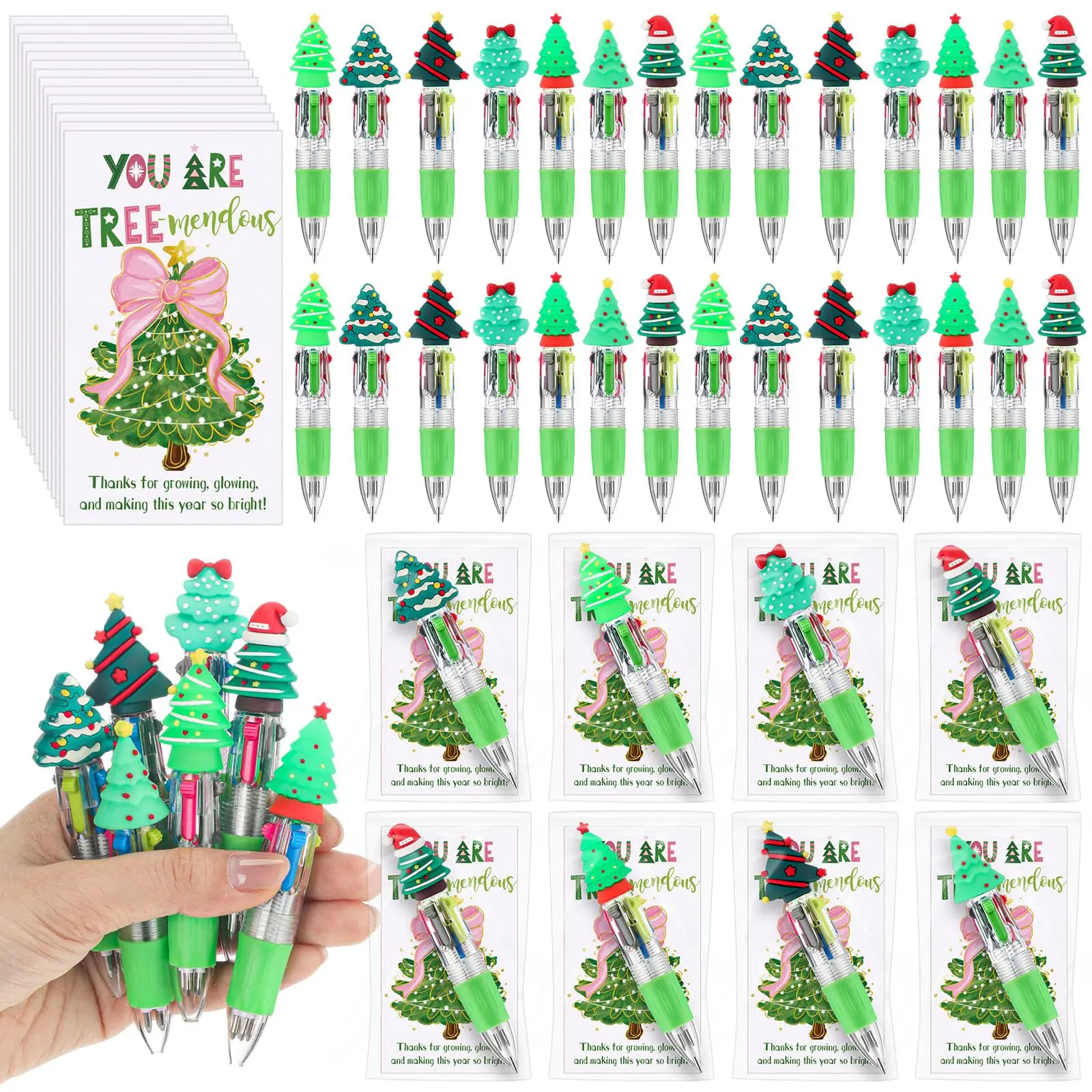 Xmas Tree (Pens with Cards) Treemendous