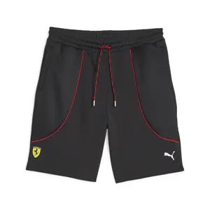 PUMA Mens Scuderia Ferrari Race Sweat Shorts Casual Bottoms Casual Drawstring - Black