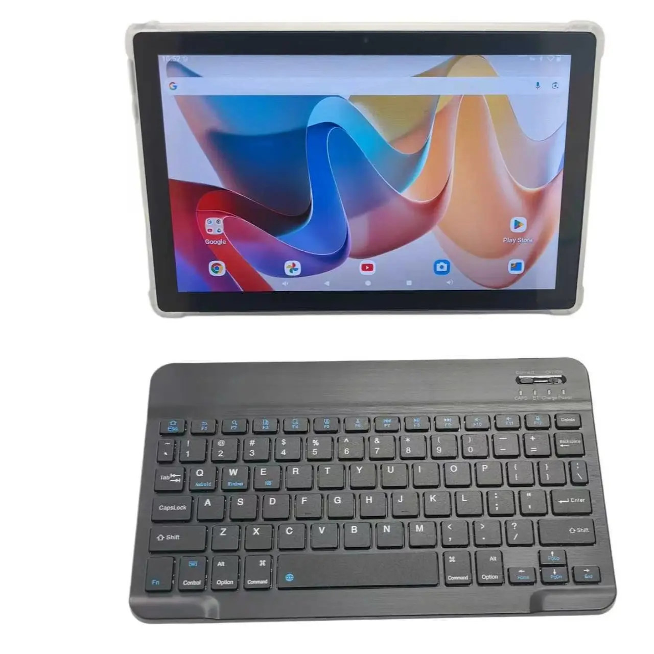 2026 BMAX-I9 Plus Wi-Fi Tablet, Space Gray, 10.1-inch Display, Android 15/GMS, Bluetooth 5.4, 5G Wi-Fi, Dual Cameras, Widevine L1, Includes Keyboard, Case, Mouse, USB-C Adapter, for Streaming & Entertainment