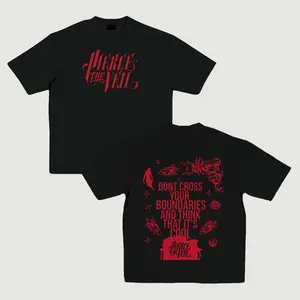 Unisex Pierce The Veil Band-Inspired Solid Color Cotton T-Shirt - Breathable, Sweat-Free, Soft, Comfortable Summer Casual Top for Fans, Concert Outfits, Boyfriend Gifts