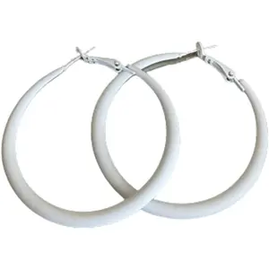 Colorful Matte Hoop Earrings 80s Hoop Earring Retro Earrings Neon Earrings Bright Fluorescence Round Hoop Earings for Women