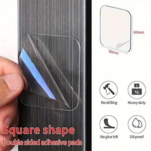 10pcs Powerful Non-Mark Sticker Photo Wall Auxiliary Double-Sided Pendating Fixed Two-Sided Bathroom Waterproof Viscose