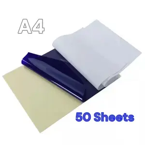 Tattoo Transfer Paper - 50 Sheets Stencil Transfer Paper for Tattooing A4 Size with Protective Tissue, Carbon & BackingSheet for Easy Transfer office supplies