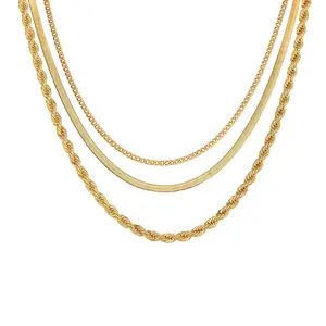 Tewiky 14K Gold Plated Necklace for Women,Dainty Gold Necklace,14k Gold Plated Snake,Gold Chain Choker Necklaces,Simple Gold Layered Necklaces,Gold Jewelry Gift for Women For Valentine's Day gifts
