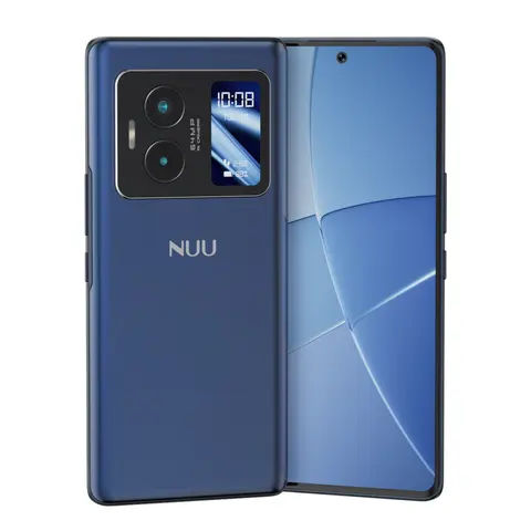 NUU B40 5G Cell Phone (US Version, Midnight Grey) - 6.7 in All-New Vista High-Resolution Display, Dual AMOLED Screen Interface, 120Hz Refresh Rate, 64MP Sony Sensor Camera, 8GB/256GB, Android 15, Wi-Fi, Double Sim, USB-C, 1 Yr Warranty, Mobile Phone