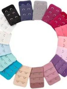 Women's Adjustable Multi-Color Two-Hook Bra Strap Extender, Enhances Comfort for All Bra Types, Fashionable Design Options