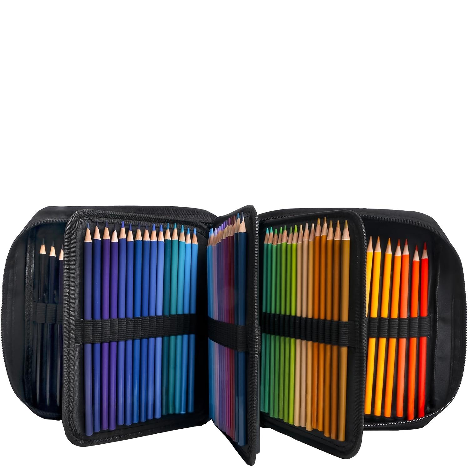 Art Supplies 120 Coloring Pencils Set, Oil-based Colored Cores Stay Sharper, Tougher Against Breakage,For Adult Artists,Colorists, In Zipper Case,for professional artistic use
