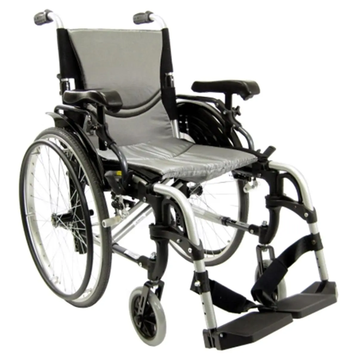 212 MAIN Small Animal Wheelchair with Wheelchair Seat Cushion - Antibacterial Aegis, Pressure Relief, Ergonomic, Foldable, Adjustable, Pearl Silver, Aid