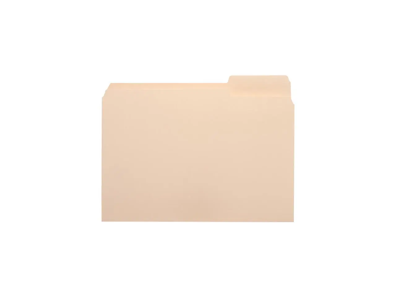Business Source 16492 Top Tab File Folder - 8.50" Width x 11" Length Sheet Size - 0.75" Expansion - 1/3 Tab Cut - Right Tab Location  - Manila - 100 / Box, 1 Box