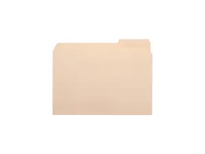 Business Source 16492 Top Tab File Folder - 8.50" Width x 11" Length Sheet Size - 0.75" Expansion - 1/3 Tab Cut - Right Tab Location  - Manila - 100 / Box, 1 Box