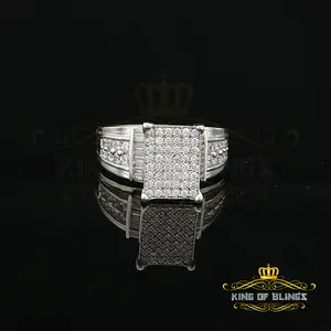 925 Sterling White 2.08ct Cubic Zirconia Silver Cinderella Women's Ring size 8